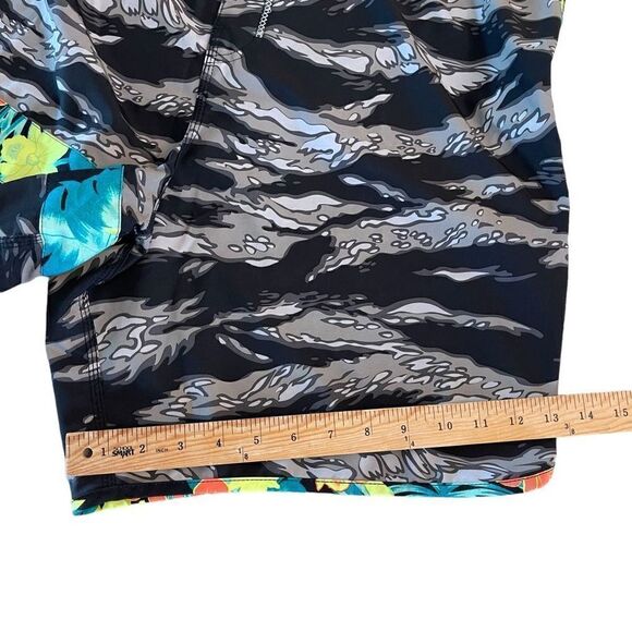 Hurley Mens Phantom Block Party Flammo Board Shorts Tropical Floral Size 40 - Picture 5 of 8